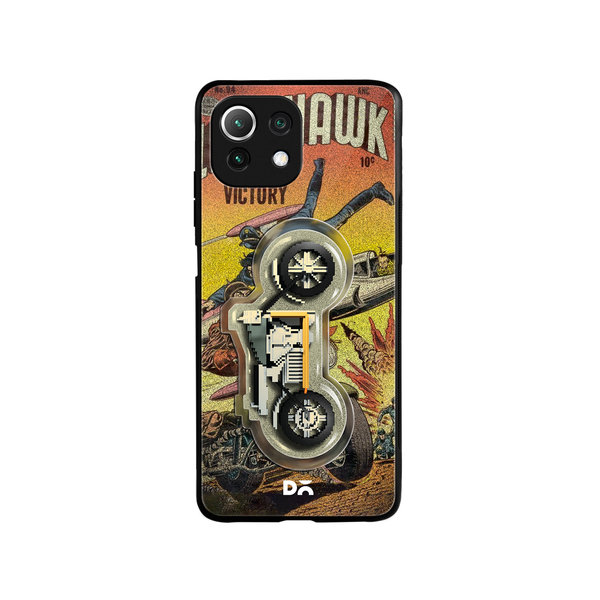 

DailyObjects Black Hawk Glass Case Cover For Xiaomi Mi 11 Lite