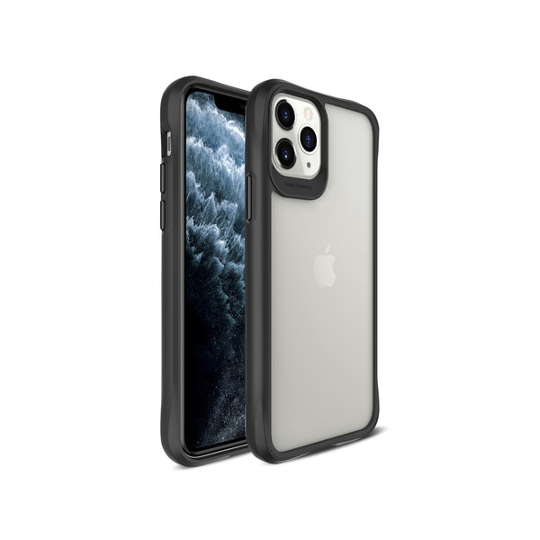 

DailyObjects Black Hybrid Clear Case Cover for iPhone 11 Pro