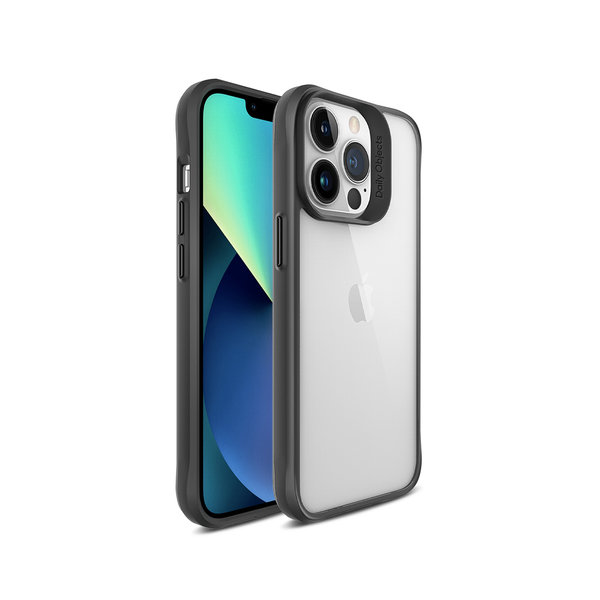 

DailyObjects Black Hybrid Clear Case Cover for iPhone 14 Pro