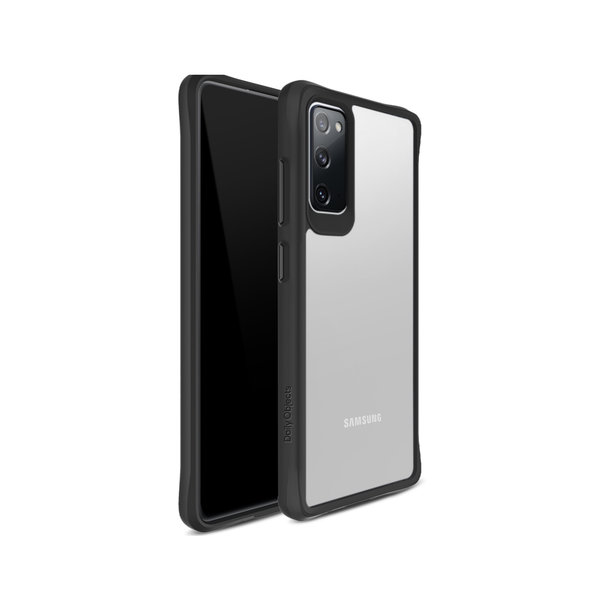 

DailyObjects Black Hybrid Clear Case Cover for Samsung Galaxy S20 FE