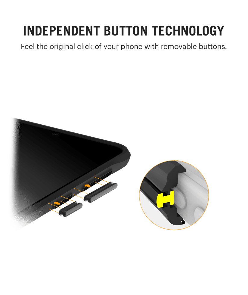 DailyObjects Black Hybrid Clear Case Cover for Samsung Galaxy S21