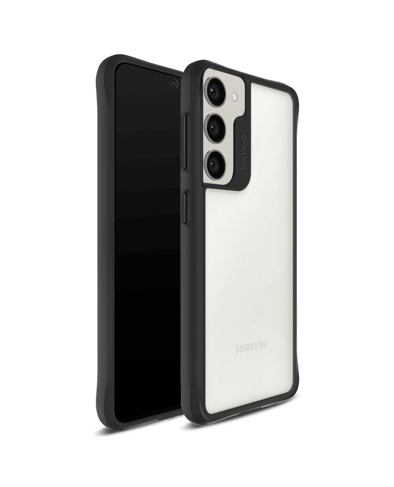 Black Hybrid Clear Case Cover for Samsung Galaxy S23
