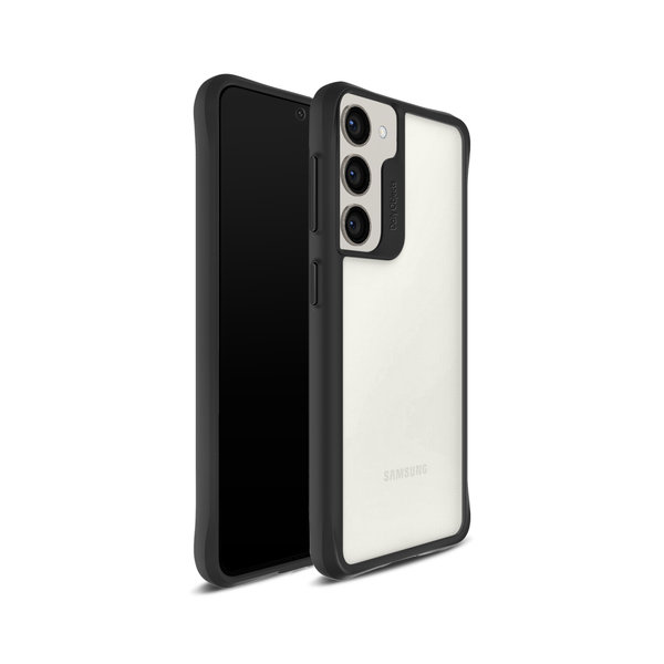 

DailyObjects Black Hybrid Clear Case Cover for Samsung Galaxy S23 Plus