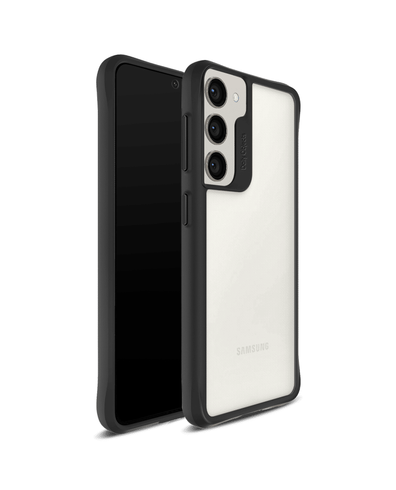 Black Hybrid Clear Case Cover for Samsung Galaxy S23 Plus