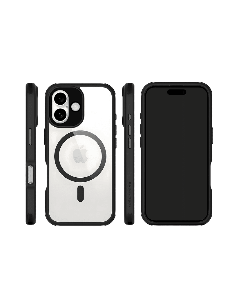 Black Armour MagSafe Phone Case Cover For iPhone 16