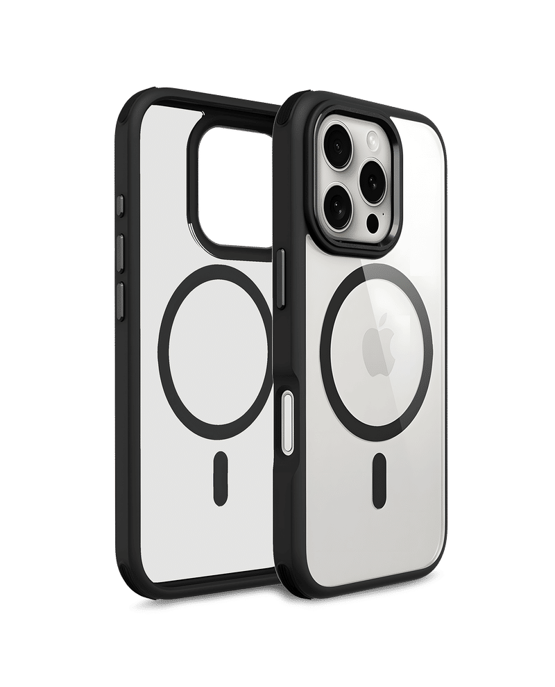 Black Armour MagSafe Phone Case Cover For iPhone 16 Pro