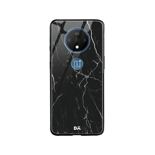 

DailyObjects Black Marble Glass Case Cover For OnePlus 7T