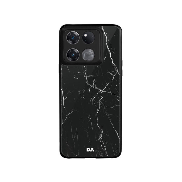 

DailyObjects Black Marble Glass Case Cover For OnePlus Ace Racing