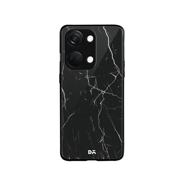 

DailyObjects Black Marble Glass Case Cover For OnePlus Nord 3