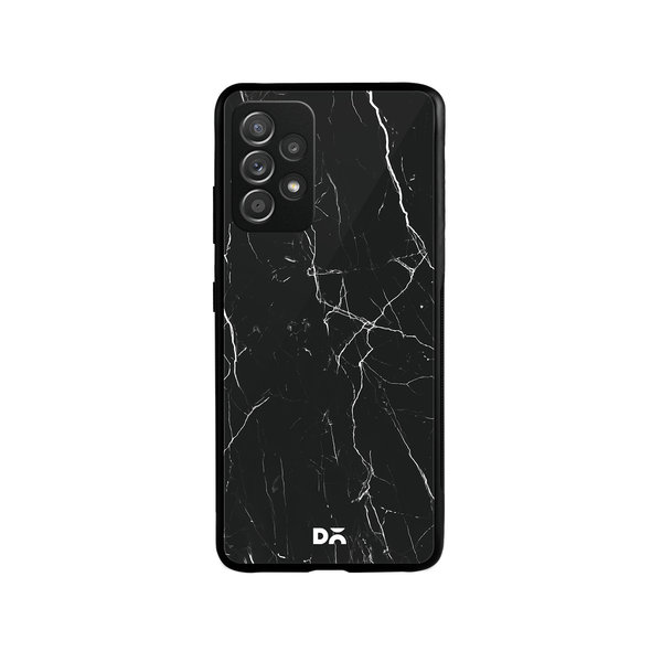 

DailyObjects Black Marble Glass Case Cover For Samsung Galaxy A52