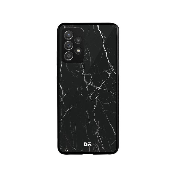 

DailyObjects Black Marble Glass Case Cover For Samsung Galaxy A73