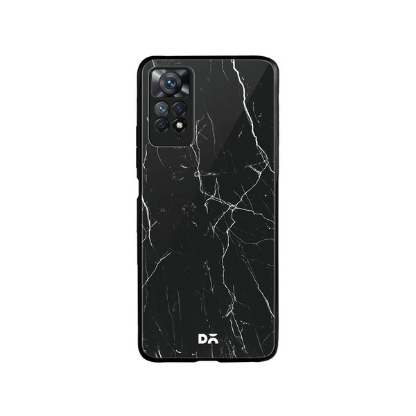 

DailyObjects Black Marble Glass Case Cover For Xiaomi Redmi Note 11 Pro