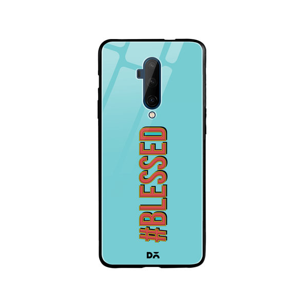 

DailyObjects Blessed Blue Glass Case Cover For OnePlus 7T Pro