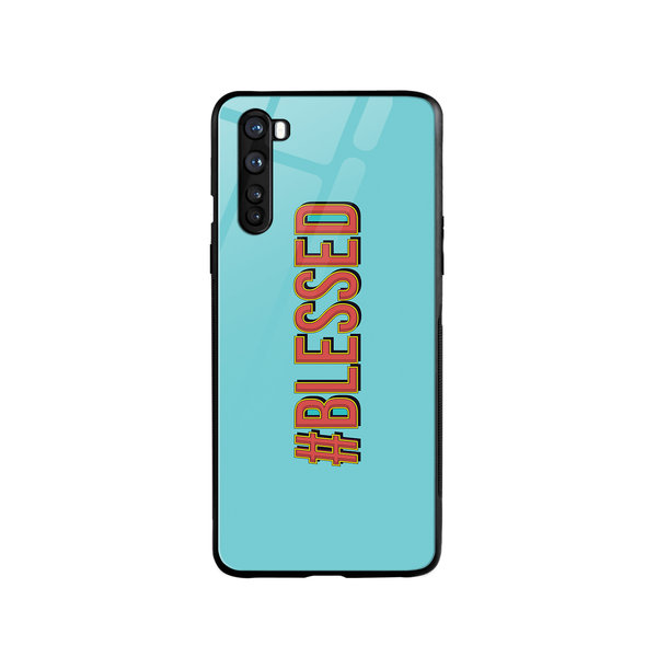 

DailyObjects Blessed Blue Glass Case Cover For OnePlus Nord