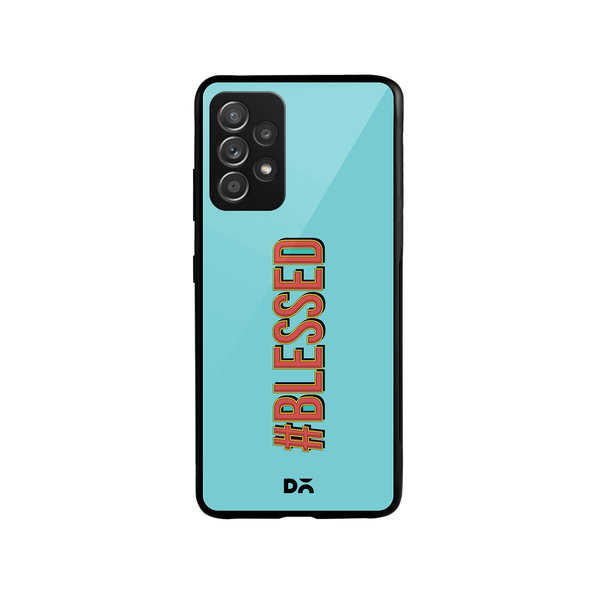 

DailyObjects Blessed Blue Glass Case Cover For Samsung Galaxy A52