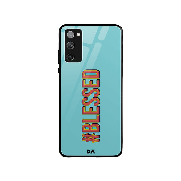 

DailyObjects Blessed Blue Glass Case Cover For Samsung Galaxy S20 FE