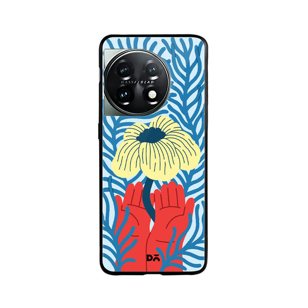

DailyObjects Bloom Bliss Glass Case Cover For OnePlus 11 5G