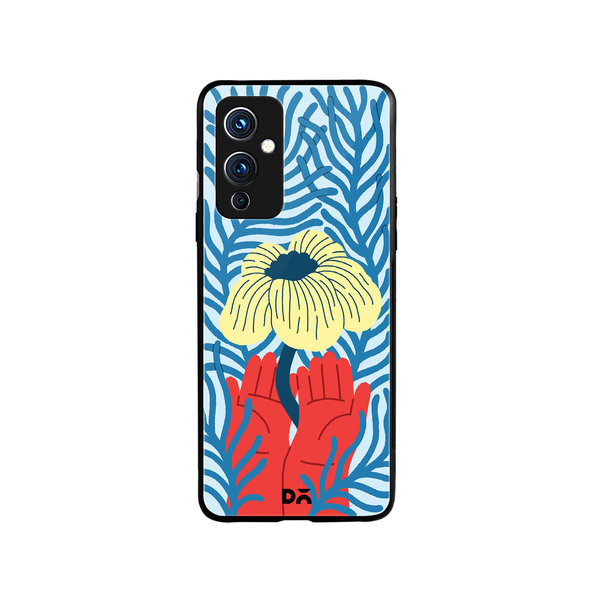 

DailyObjects Bloom Bliss Glass Case Cover For OnePlus 9