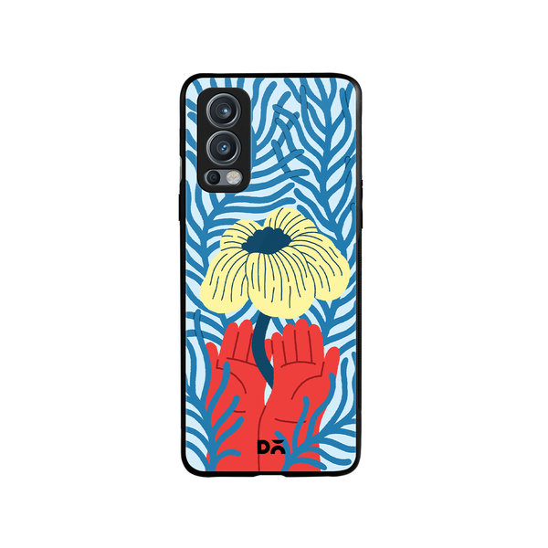 

DailyObjects Bloom Bliss Glass Case Cover For OnePlus Nord 2