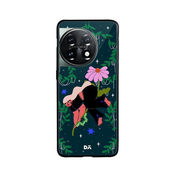 

DailyObjects Blossom Broomstick Glass Case Cover For OnePlus 11 5G