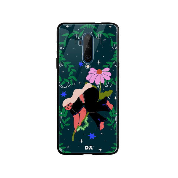 

DailyObjects Blossom Broomstick Glass Case Cover For OnePlus 7T Pro