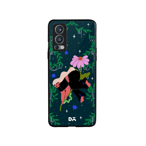 

DailyObjects Blossom Broomstick Glass Case Cover For OnePlus Nord 2