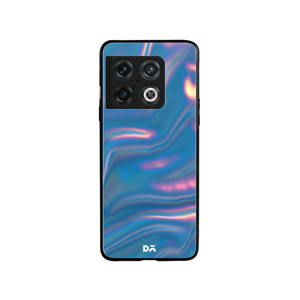 

DailyObjects Blue Holo Satin Glass Case Cover For OnePlus 10 Pro