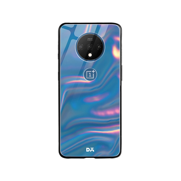 

DailyObjects Blue Holo Satin Glass Case Cover For OnePlus 7T