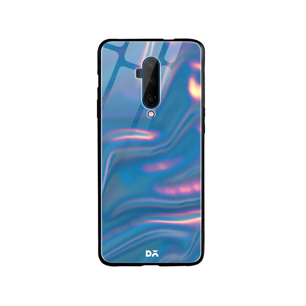 

DailyObjects Blue Holo Satin Glass Case Cover For OnePlus 7T Pro
