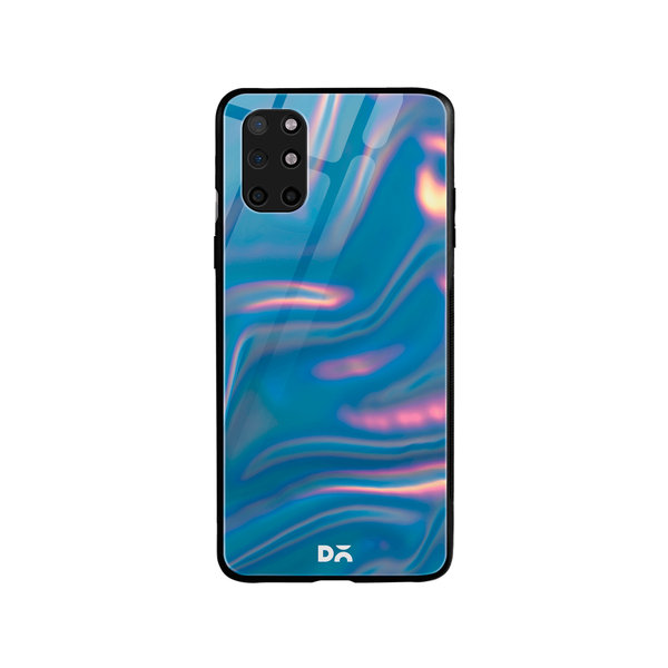 

DailyObjects Blue Holo Satin Glass Case Cover For OnePlus 8T