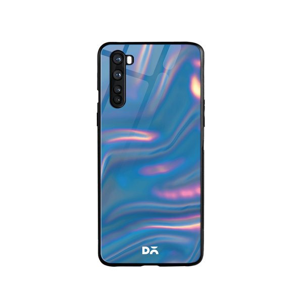 

DailyObjects Blue Holo Satin Glass Case Cover For OnePlus Nord