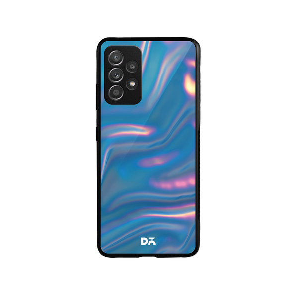 

DailyObjects Blue Holo Satin Glass Case Cover For Samsung Galaxy A52