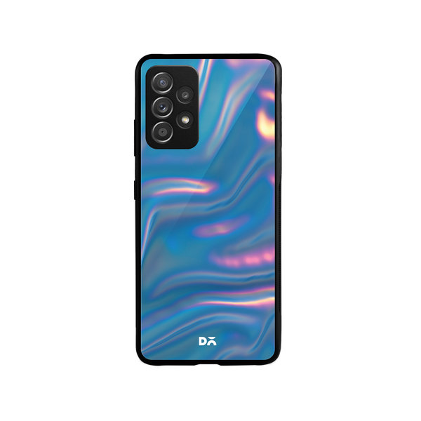 

DailyObjects Blue Holo Satin Glass Case Cover For Samsung Galaxy A53