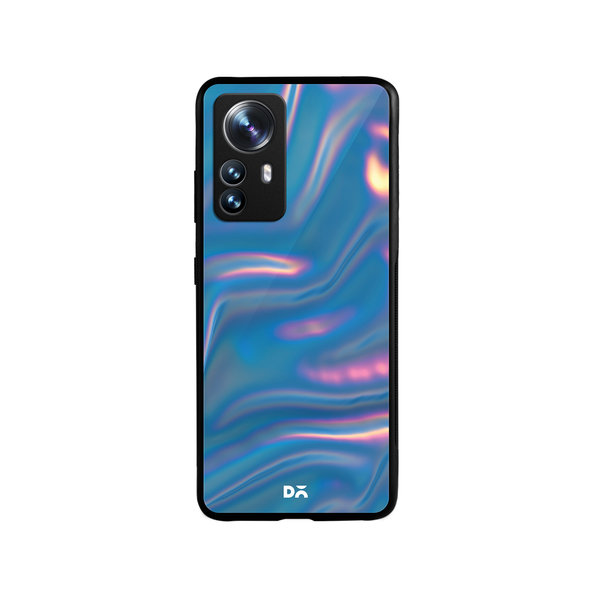 

DailyObjects Blue Holo Satin Glass Case Cover For Xiaomi 12 Pro
