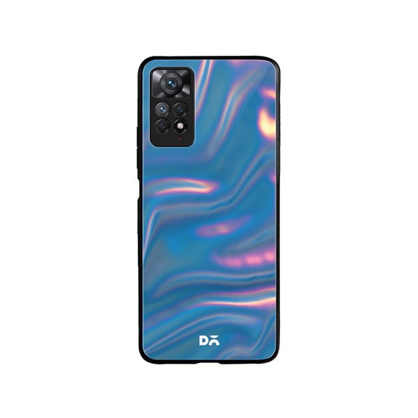 

DailyObjects Blue Holo Satin Glass Case Cover For Xiaomi Redmi Note 11 Pro