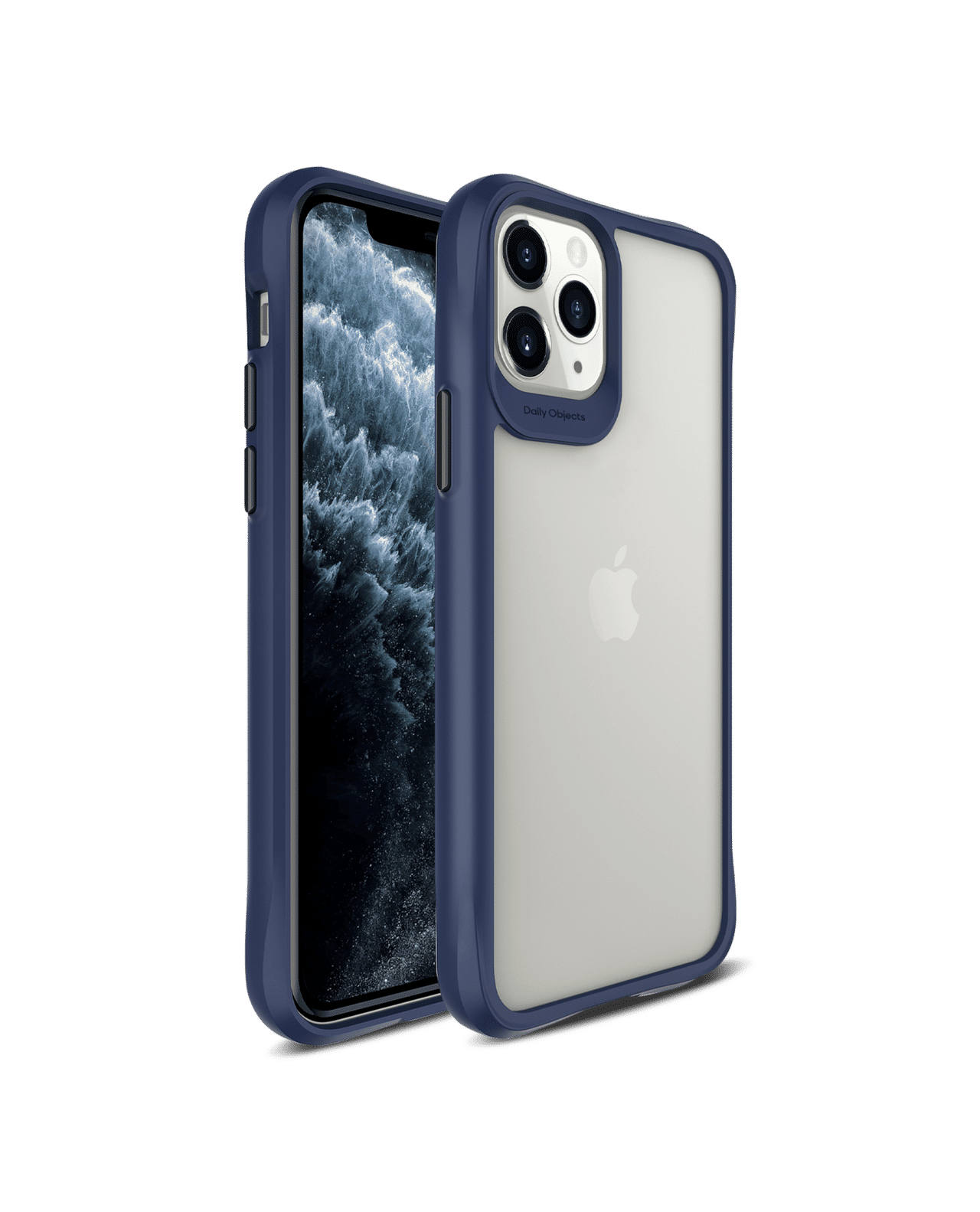 Blue Hybrid Clear Case Cover for iPhone 11 Pro