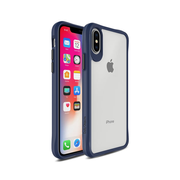 

DailyObjects Blue Hybrid Clear Case Cover for iPhone XS