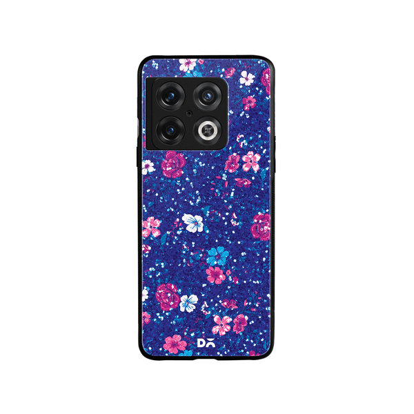 

DailyObjects Blue Marble Flowers Glass Case Cover For OnePlus 10 Pro