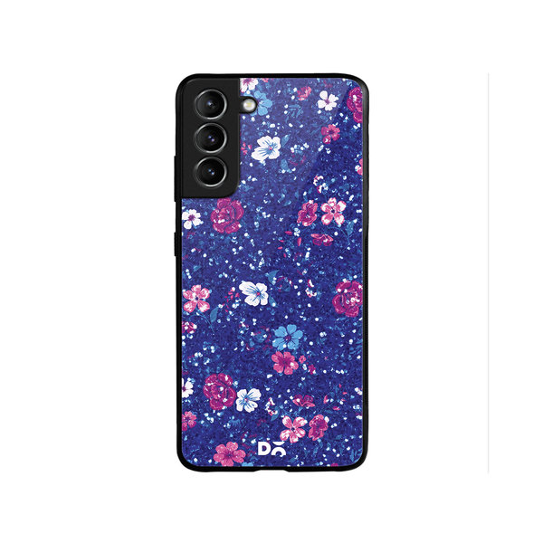 

DailyObjects Blue Marble Flowers Glass Case Cover For Samsung Galaxy S22