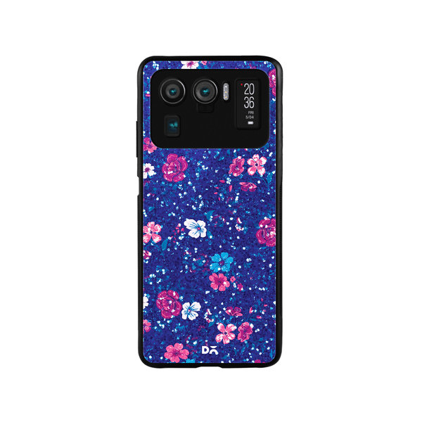 

DailyObjects Blue Marble Flowers Glass Case Cover For Xiaomi Mi 11 Ultra
