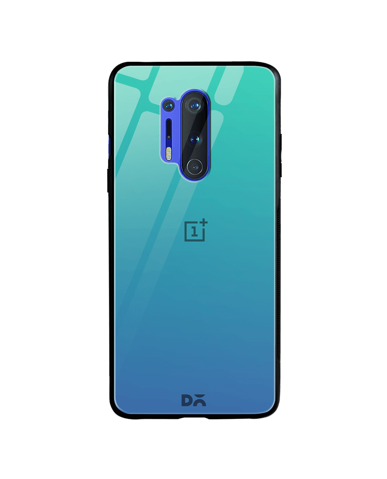 Blue Ocean Gradient Glass Case Cover For OnePlus 8 Pro
