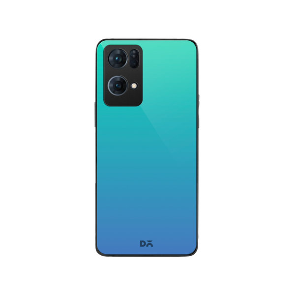 

DailyObjects Blue Ocean Gradient Glass Case Cover For Oppo Reno 7 Pro