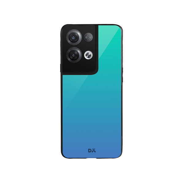 

DailyObjects Blue Ocean Gradient Glass Case Cover For Oppo Reno 8 Pro Plus