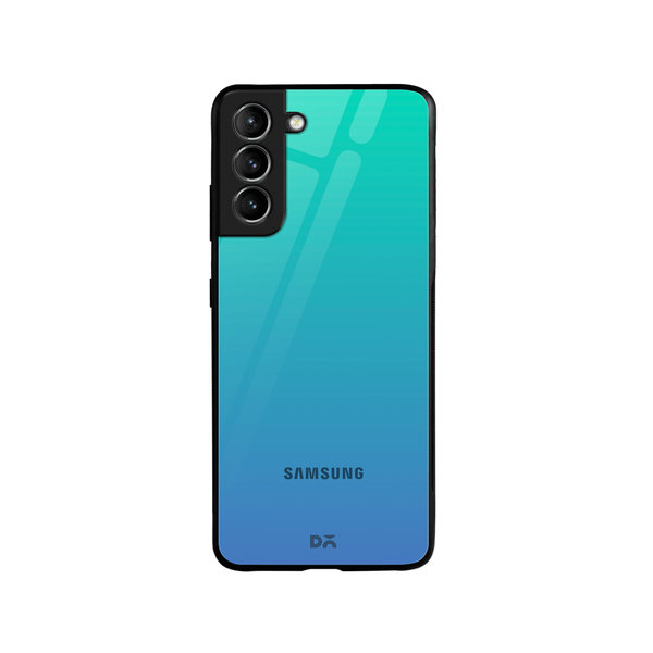 

DailyObjects Blue Ocean Gradient Glass Case Cover For Samsung Galaxy S21 Plus