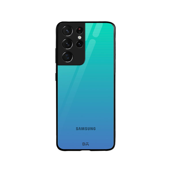 

DailyObjects Blue Ocean Gradient Glass Case Cover For Samsung Galaxy S21 Ultra