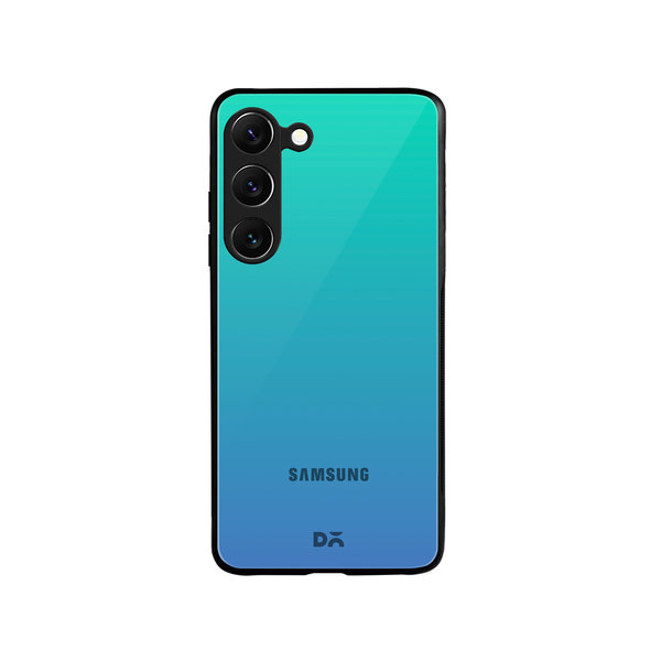 

DailyObjects Blue Ocean Gradient Glass Case Cover For Samsung Galaxy S23 Plus