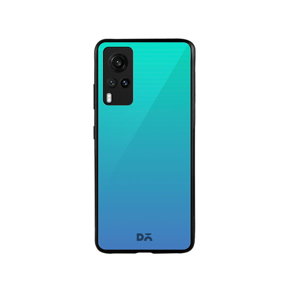

DailyObjects Blue Ocean Gradient Glass Case Cover For Vivo X60