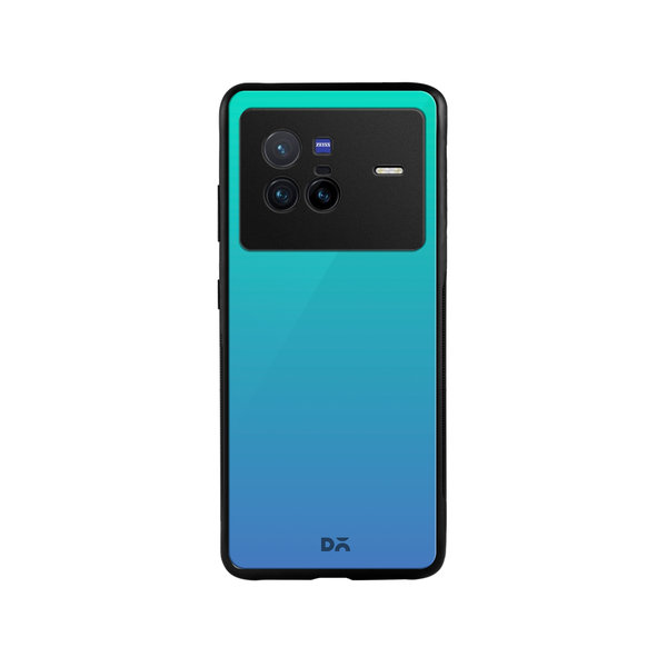 

DailyObjects Blue Ocean Gradient Glass Case Cover For Vivo X80