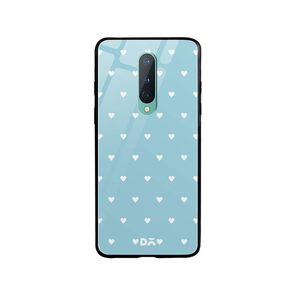 

DailyObjects Blue Water Hearts Glass Case Cover For OnePlus 8