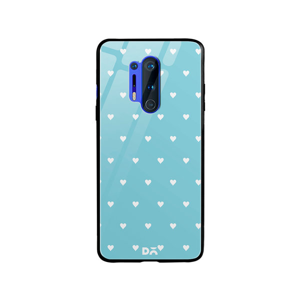 

DailyObjects Blue Water Hearts Glass Case Cover For OnePlus 8 Pro